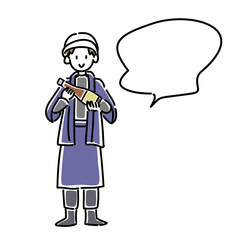 杜氏のベクターイラスト　吹き出し