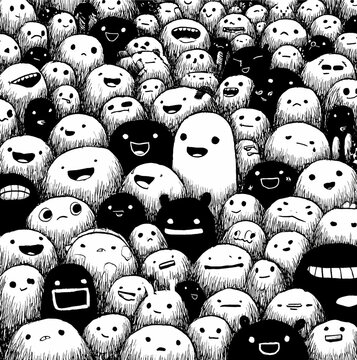 PATTERN CARTA PICCOLI PERSONAGGI 