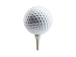 Golf ball on tee isolated on black background, Isolated On white, Png Transparent