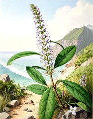 Coastal plant illustration