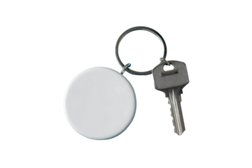 Key and keychain close-up home product photography studio detail