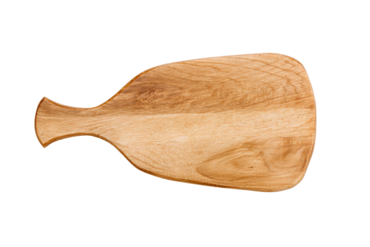 Wooden cutting board display kitchen setting product photography