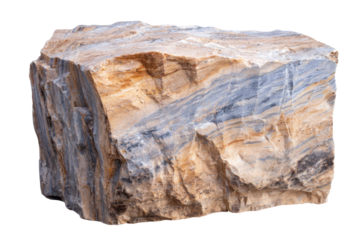 Natural stone block quarry site object image outdoor close-up