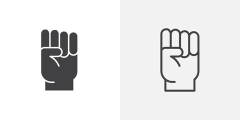 Empowerment icon set for ui designs on white background