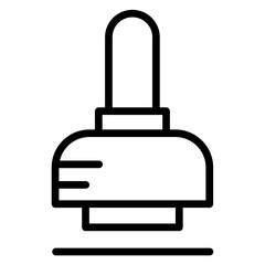 Stampvector line icon design 