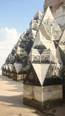 Coastal sculptural structures