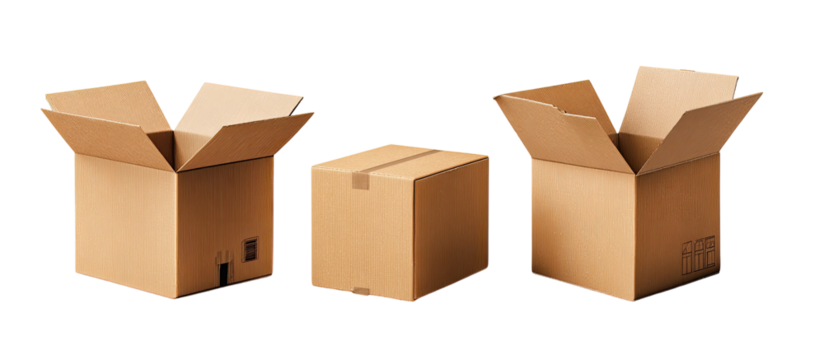 Three open cardboard boxes (36)