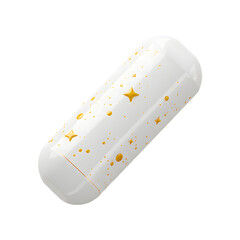 3D Plastic Chalk Piece with Sparkle Icon for Teachers’ Day Education Symbol