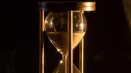 Antique hourglass time - Powered by Adobe