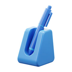 3D Plastic Pen Stand with Decorative Pen Icon for Teachers’ Day Office Symbol