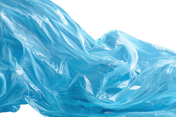 Obraz premium Light-blue plastic sheeting, draped and rippled