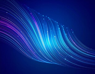 Abstract glowing lines