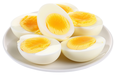 PNG Boiled eggs food white background freshness.