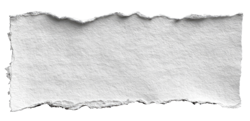 A torn piece of white paper (3)