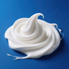 whipped cream in a glass