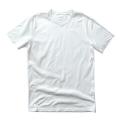 Blank white t-shirt, slightly wrinkled