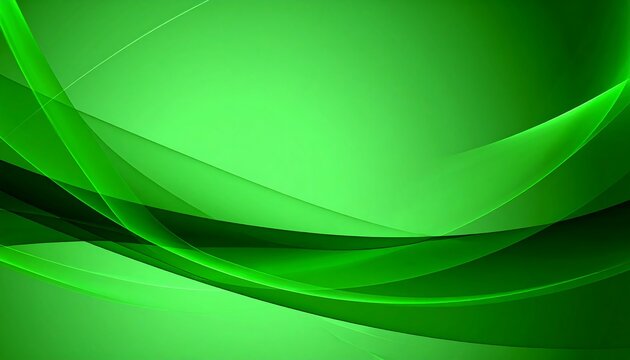 A vibrant, smooth design with flowing, translucent curves in a bold lime green color scheme.