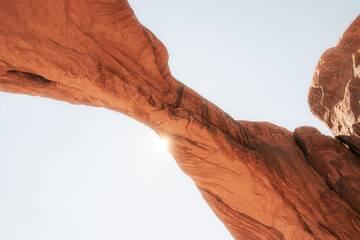 Arch with Sun Peaking Over