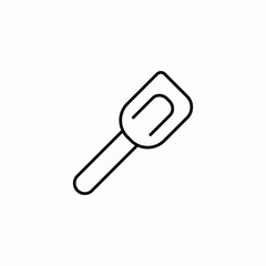rubber spatula icon sign vector