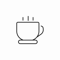 warm coffee cup icon sign vector