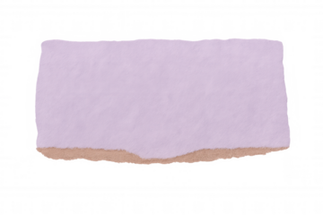 Torn piece of purple paper with a transparent background, perfect for adding a touch of creativity to designs and projects