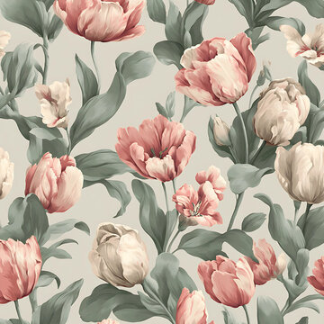 PATTERN CARTA FIORI VINTAGE 