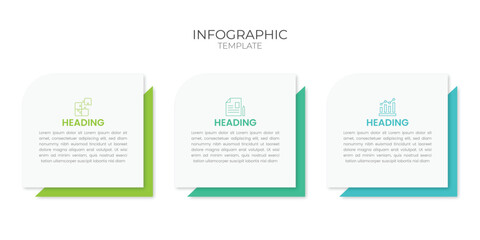 Presentation business infographic template vector.