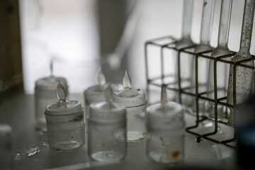 Old Ruined Abandoned Agricultural Farming and Animal Research Laboratory with Equipment