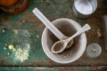 Old Ruined Abandoned Agricultural Farming and Animal Research Laboratory with Equipment