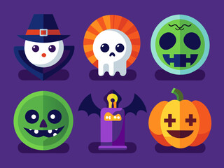 Fototapeta premium halloween monsters set