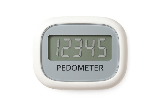 Pedometer Showing Steps Count on Transparent Background - Powered by Adobe