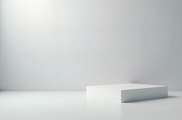 White Pedestal on White Surface