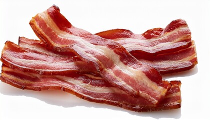 Obraz premium a close up of four strips of bacon