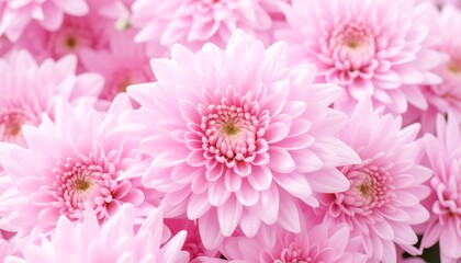 Close-up of many delicate pink flowers