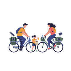 Obraz premium Inspiring Sustainable Family Lifestyle Vector Illustration for Eco-Conscious Campaigns