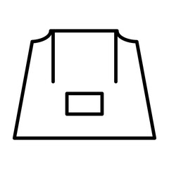 Hood vector line icon design