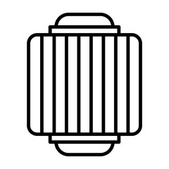 Air Filter vector line icon design