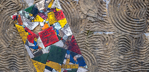 colorful mosaic tiles