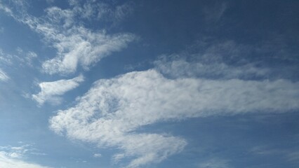 blue sky with clouds