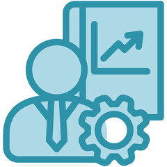 Training Icon Mini Illustration Icon. Use For Modern Concept, Print, Ui, Ux Kit, Web And App Development. Vector Related To Office, Education, Examination And More