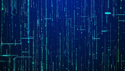 Abstract digital rain