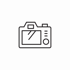 camera compact icon sign vector