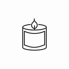 cylinder candle icon sign vector