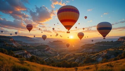 Colorful Hot Air Balloons