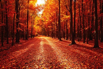 Obraz premium Autumn Ember Walk 