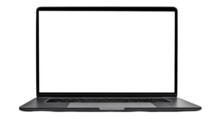 Gray laptop with blank screen (5)