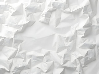 Obraz premium white crumpled paper background