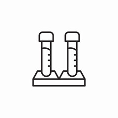 test tubes icon sign vector