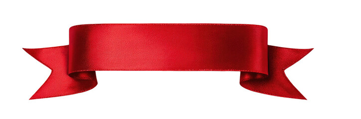 Red ribbon banner on black background (5)