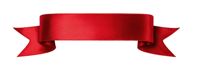 Red ribbon banner on black background (5)